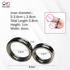 Kaamastra 2 Loop Sex Delay Penis Ring for Men