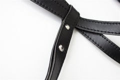 Kaamastra Leather Harness Open Bra