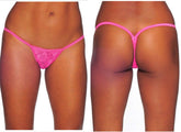 Kaamastra Sheer Floral Thong Pink