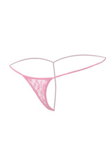 Kaamastra Sheer Floral Thong Pink