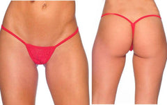 Kaamastra Sheer Floral Thong Red