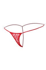 Kaamastra Sheer Floral Thong Red