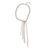 Kaamastra Casual Silver Color Draping Chain Anklet