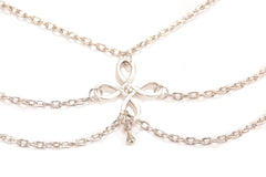 Kaamastra Beach Fringed Chinese Knot Multilayer Ankle Bracelet