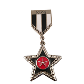 Kaamastra British College Spirit Man Medal Medal Brooch - white