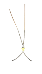 Kaamastra Bohemian Crystal Hamsa Bodychain Necklace Gold