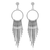 Kaamastra METAL Drop LONG Earmuffs Silver