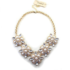 Kaamastra Ethnic Crew Stacked Pearl Necklace