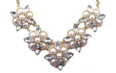 Kaamastra Ethnic Crew Stacked Pearl Necklace