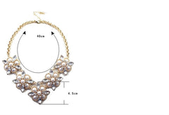 Kaamastra Ethnic Crew Stacked Pearl Necklace