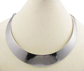 Kaamastra Metallic Costume Choker Collar - Silver