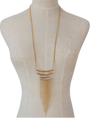 Kaamastra Vintage Egyptian layered statement Necklace -Gold