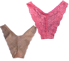 Kaamastra Women's G-String Panties Thongs Underwear (Pack Of 2)