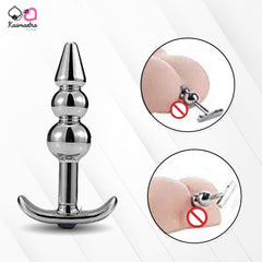 Kaamastra Stainless Steel 3 Bead Anal Plug