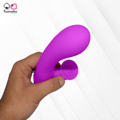 Kaamastra Pink Silicone 30 Functions Vibrator with Clit Stimulator