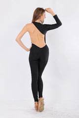 Kaamastras One Sleeve Black Jumpsuit