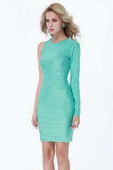 Kaamastras One Sleeve Bold Bandage Dress
