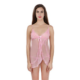 Kaamastra Pink sexy sleepwear babydoll for women
