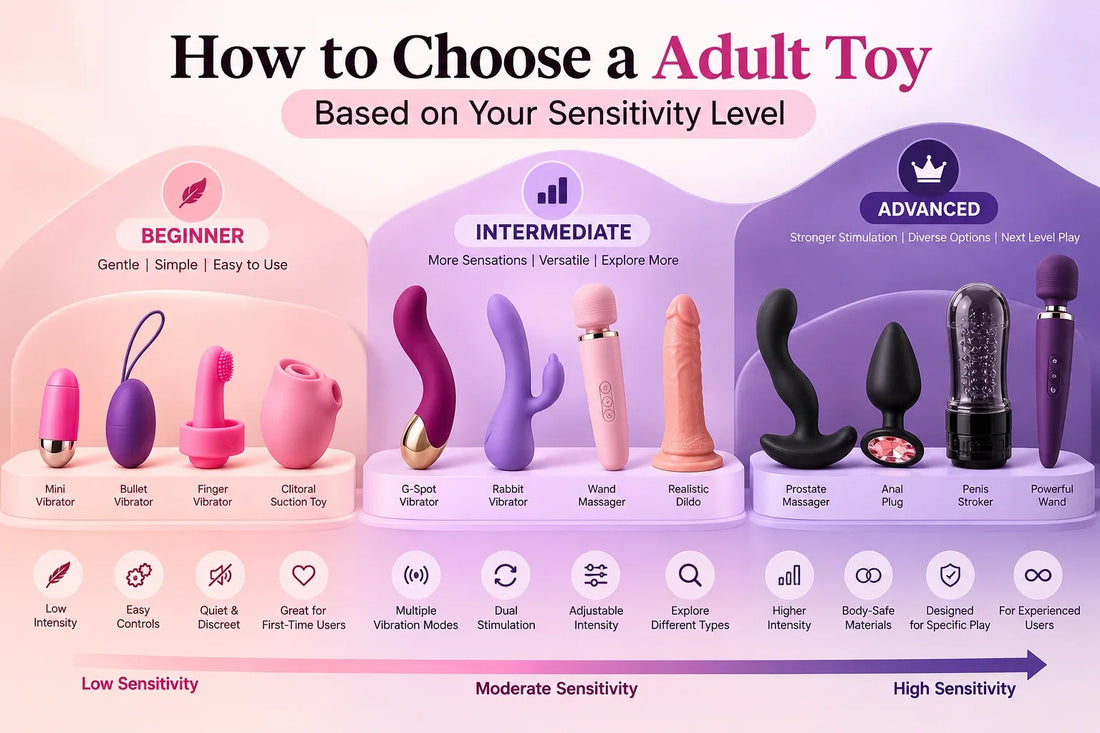 How to Choose a Sex Toy Based on Your Sensitivity Level