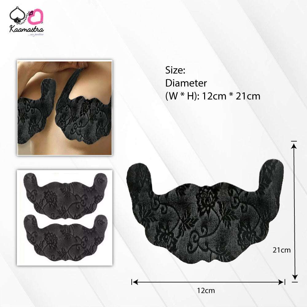 Kaamastra Black U Shaped Uplifting Nipple Pasty