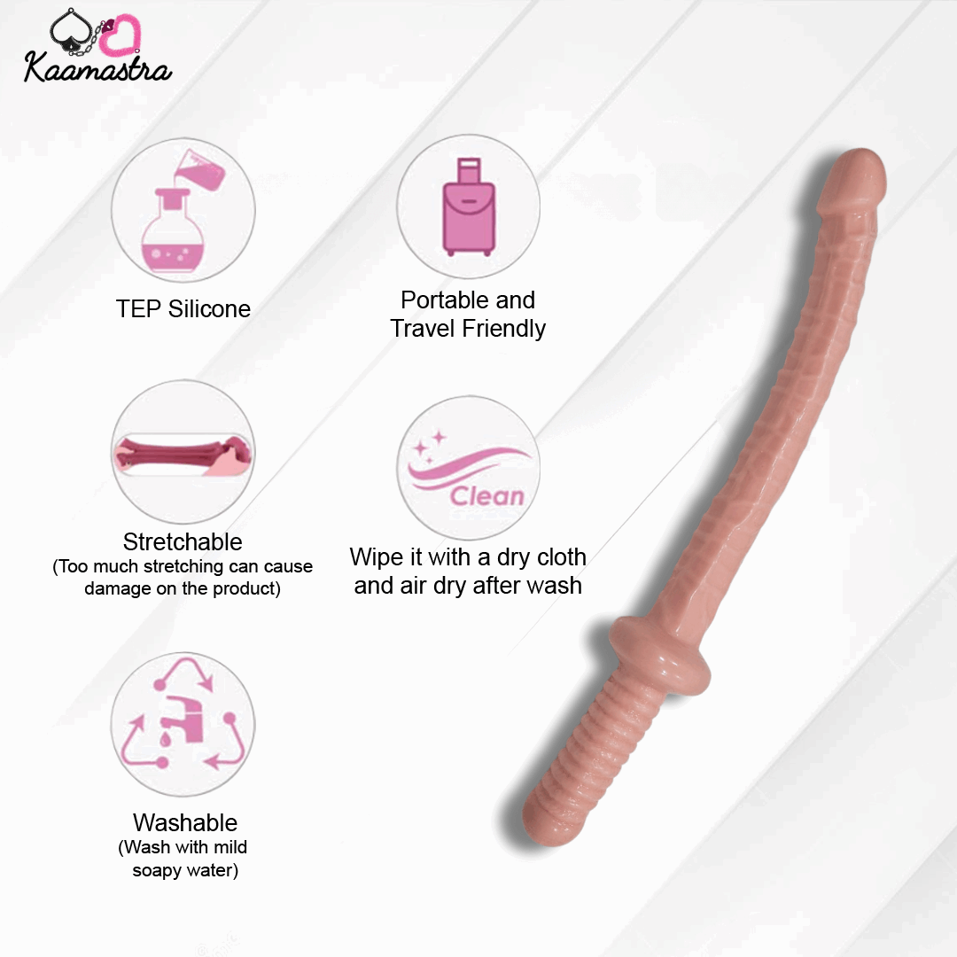 Get 18-Inch Giant Silicone Dildo - Double-Ended & Realistic Get 18-Inch Giant Silicone Dildo - Double-Ended & Realistic
