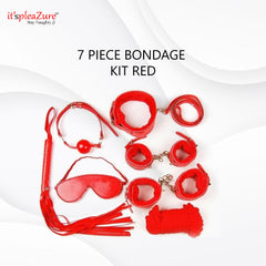 Red soft fur bondage kit on Itspleazure 