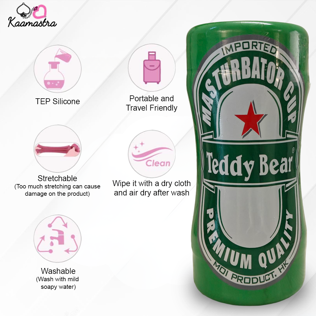 Teddy Bear Premium Masturbating Cups on Kaamastra