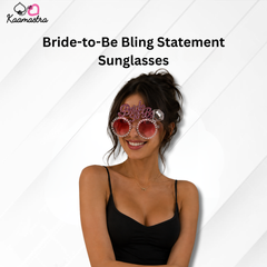 Kaamastra's Bride-to-Be Bling Statement Sunglasses | Free Size