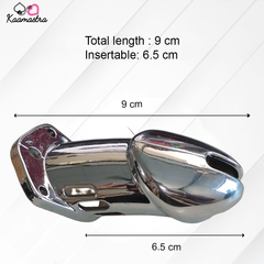 Kaamastra Silver Cage Penis Ring Chastity Device Small