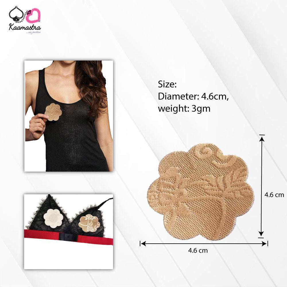 Kaamastra Ivory Round Lace Nipple Pasty