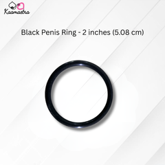 Kaamastra's Black & Red Penis Ring – 1.3, 1.5 & 2 Inches | Size Variants
