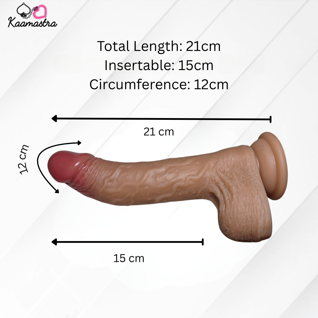 Kaamastra's Silicon Rotating And Thursting Suction Dildo Vibrator With Remote