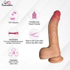 Kaamastra's Silicon Rotating And Thursting Suction Dildo Vibrator With Remote