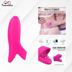 Dory Silicone Vibrating Finger Massager on Kaamastra