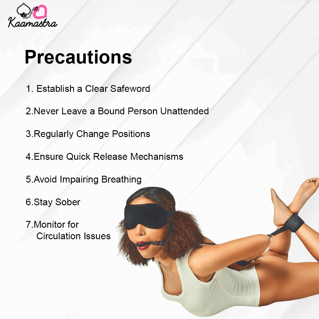 Safety precautions for bondage play – safewords, circulation checks, and more