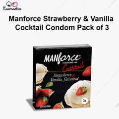 Manforce Strawberry & Vanilla Cocktail Condom Pack of 3