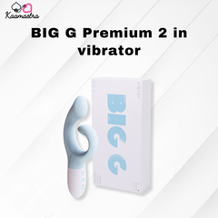 Kaamastra BIG G Premium 2-in-1 vibrator – dual stimulation with heating