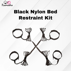 Kaamastra Black Nylon Bed Restraint Kit