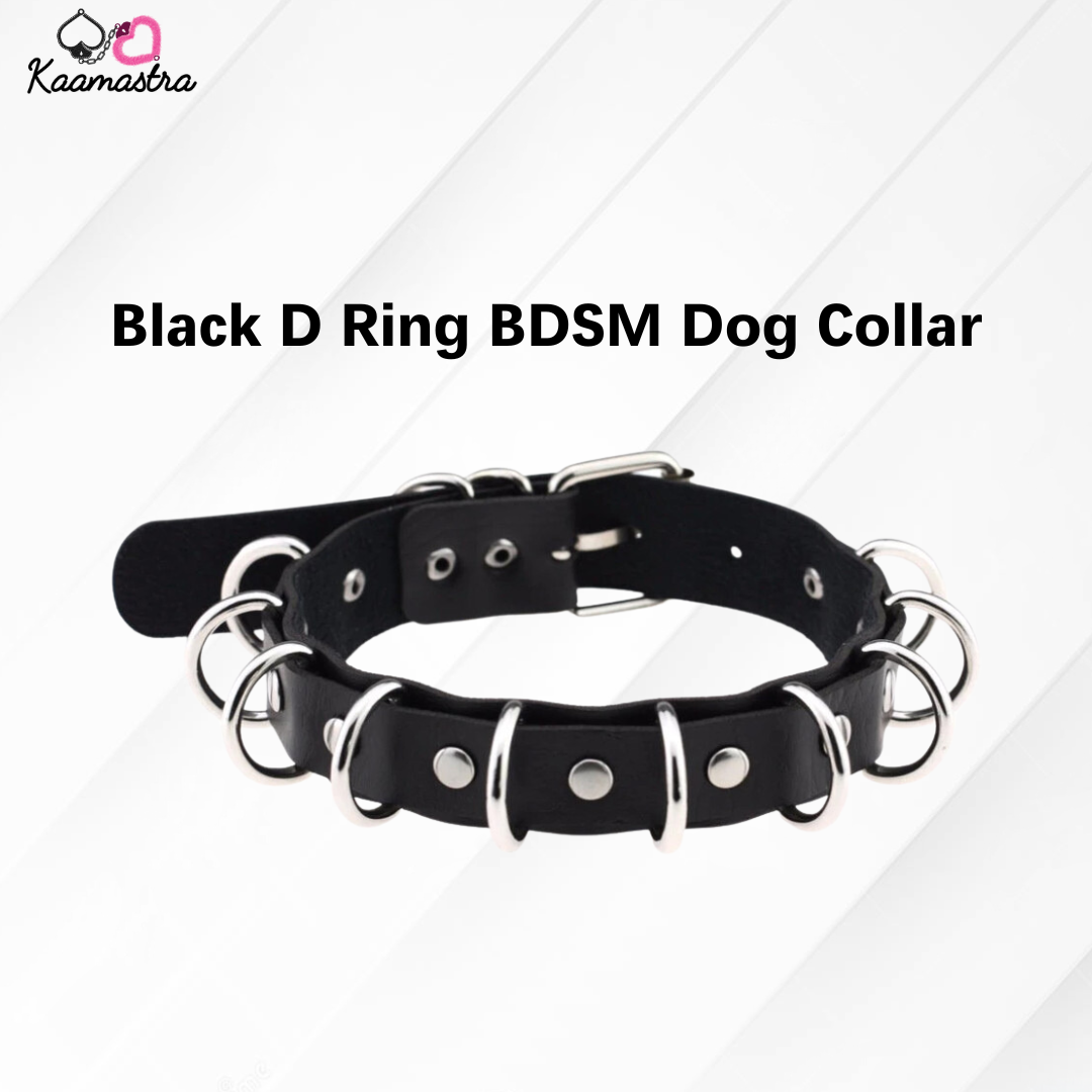 Kaamastra Black Spiked BDSM Dog Collar