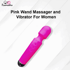 Kaamastra Black Wand Massager and Vibrator For Women