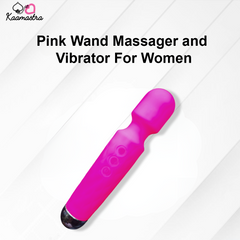 Kaamastra Black Wand Massager and Vibrator For Women