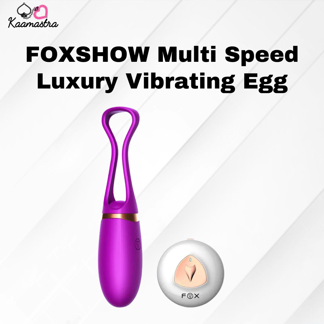 Kaamastra FOXSHOW Luxury Vibrating Egg – multi-speed remote pleasure egg