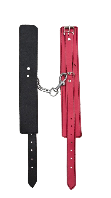 Kaamastra pink hand cuffs for sensory play and light bondage