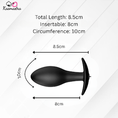 Kaamastra Black Silicone Remote Vibrating Anal Butt Plug