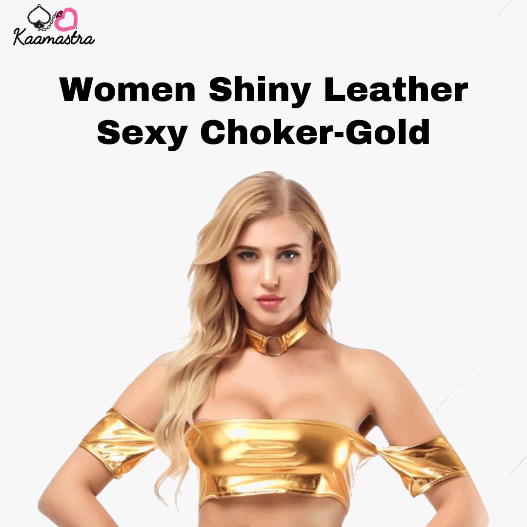 Neck Chowker golden on Kaamastra