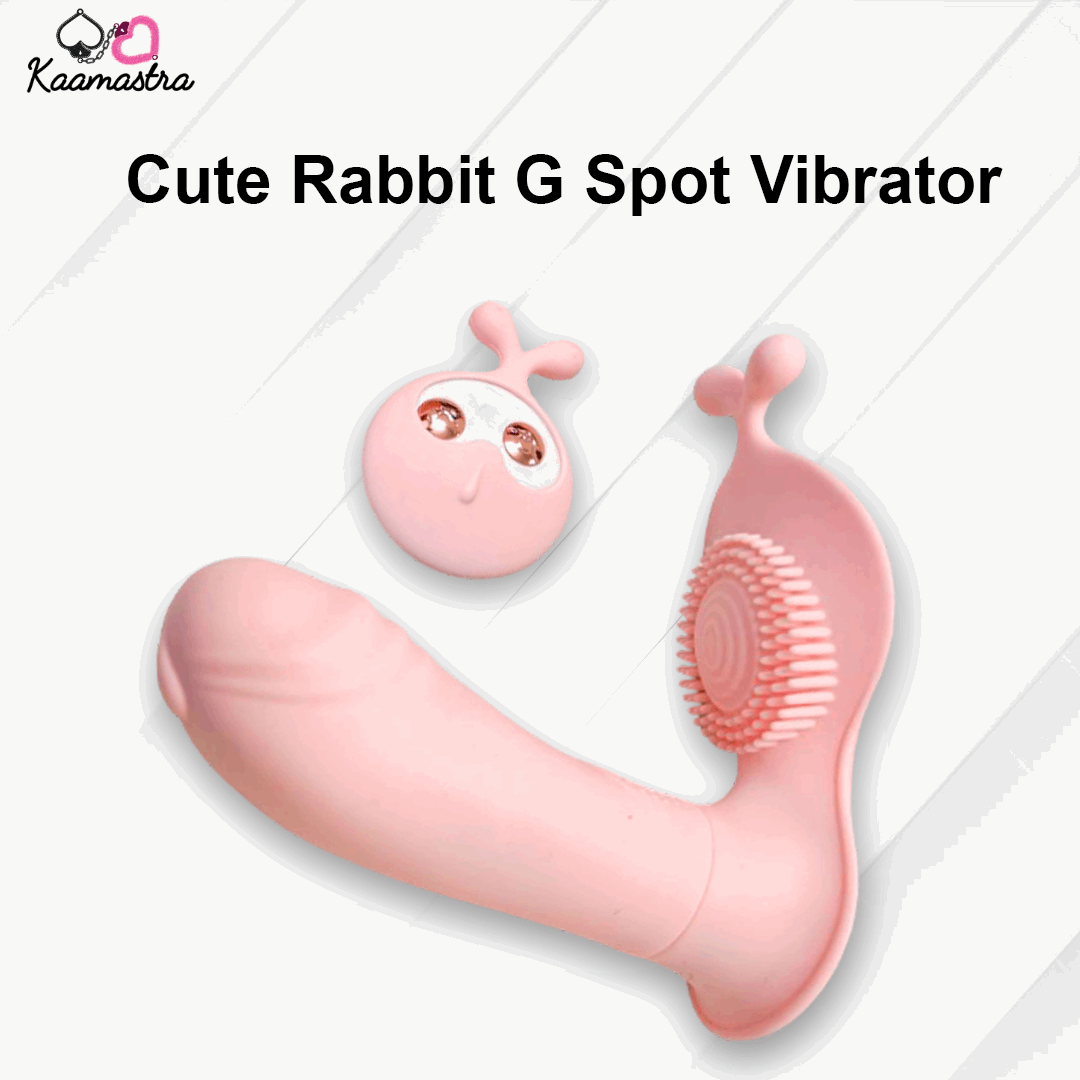 Kaamastra's Cute Rabbit Vibrator - G-spot and clitoral stimulator in skin color