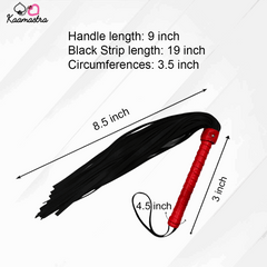 Leather riding whip