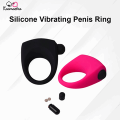 Kaamastra vibrating silicone penis ring - dual-stimulation for couples