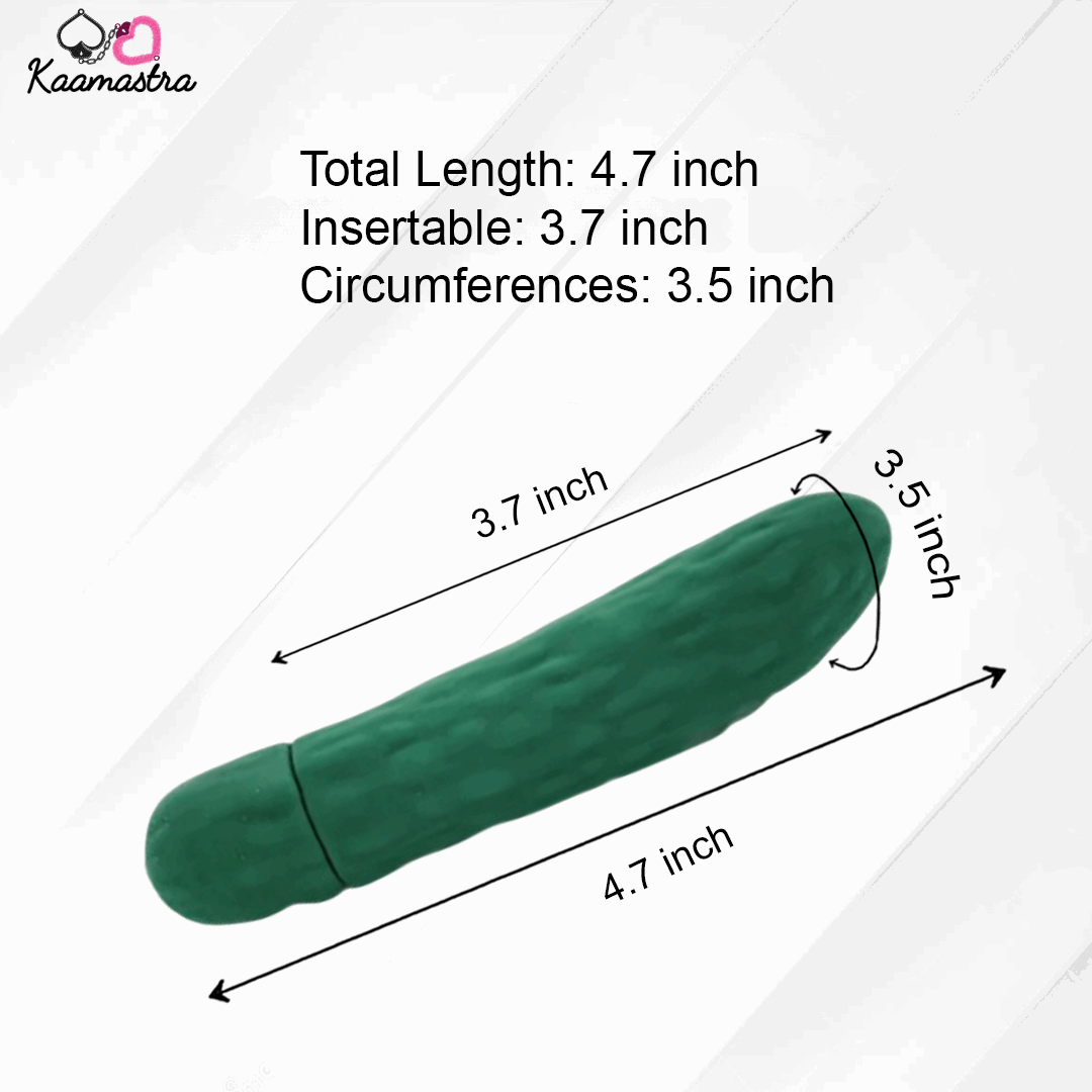 Buy Kaamastra's Cucumber Vibrator Waterproof & Quiet | Realistic Toy Buy Kaamastra's Cucumber Vibrator Waterproof & Quiet | Realistic Toy