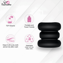 Kaamastra TEP silicone masturbation sleeve – portable, travel-friendly, and easy to clean